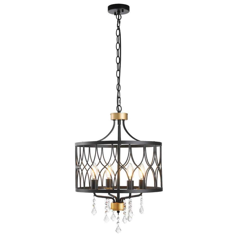 Boden chandelier 04  Chandelier, Dimmable led, Gloss black