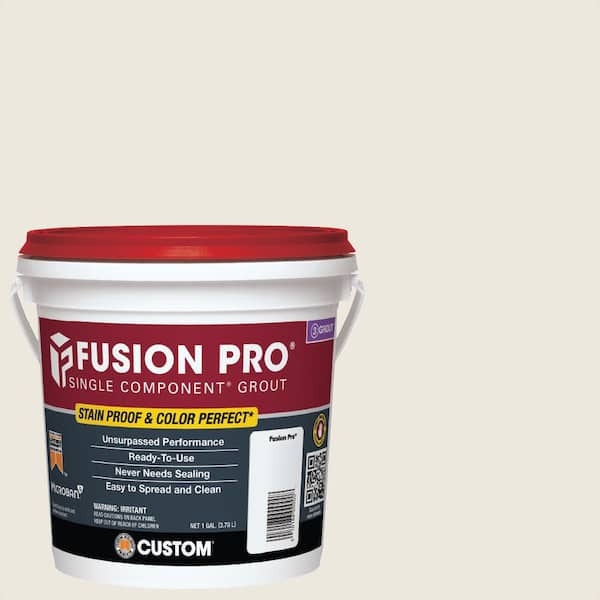 Custom Building Products Fusion Pro #381 Bright White 1 gal. Single Component Stain Proof Grout