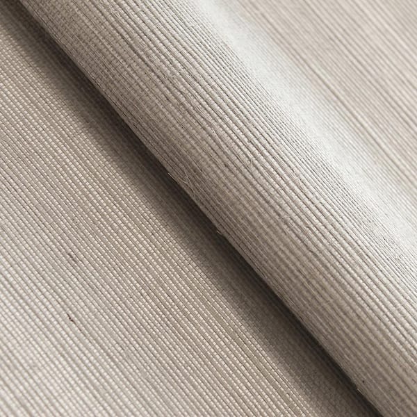 Tempaper Taupe on Silver Sisal Authentic Grasscloth Handwoven Unpasted Textured Wallpaper Roll (Covers 72 sq. ft.)