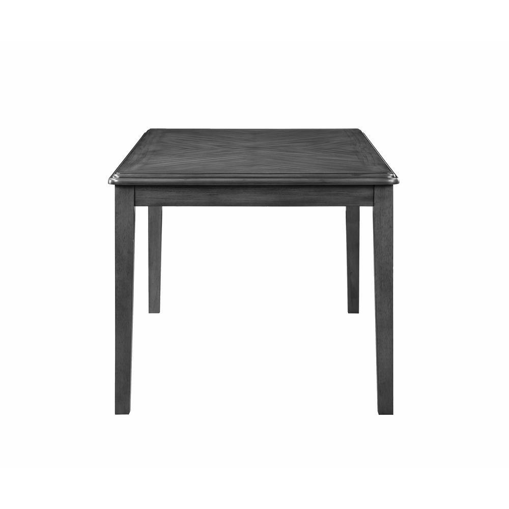 Gia 60" Gray Wood Dining Set with 4 Chairs