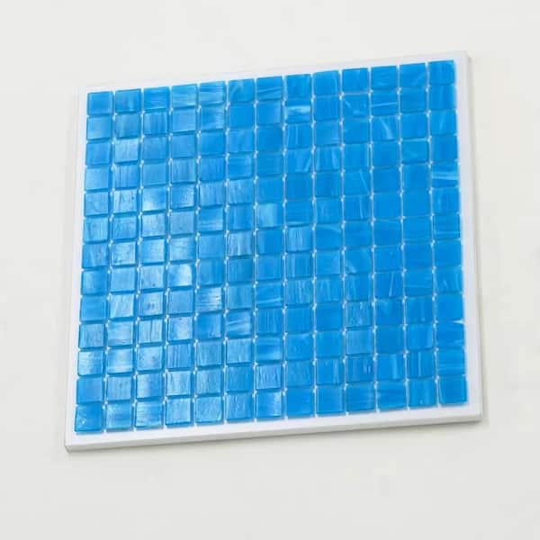 Apollo Tile Celestial 4 in. x 5 in. Glossy Dodger Blue Glass
