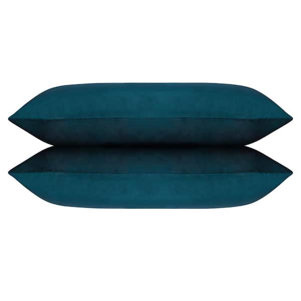 Delara 2-Piece 100% Organic Cotton, GOTS Certified 400TC Ultra Soft Breathable Percale Weave, Midnight Blue, King Pillowcase
