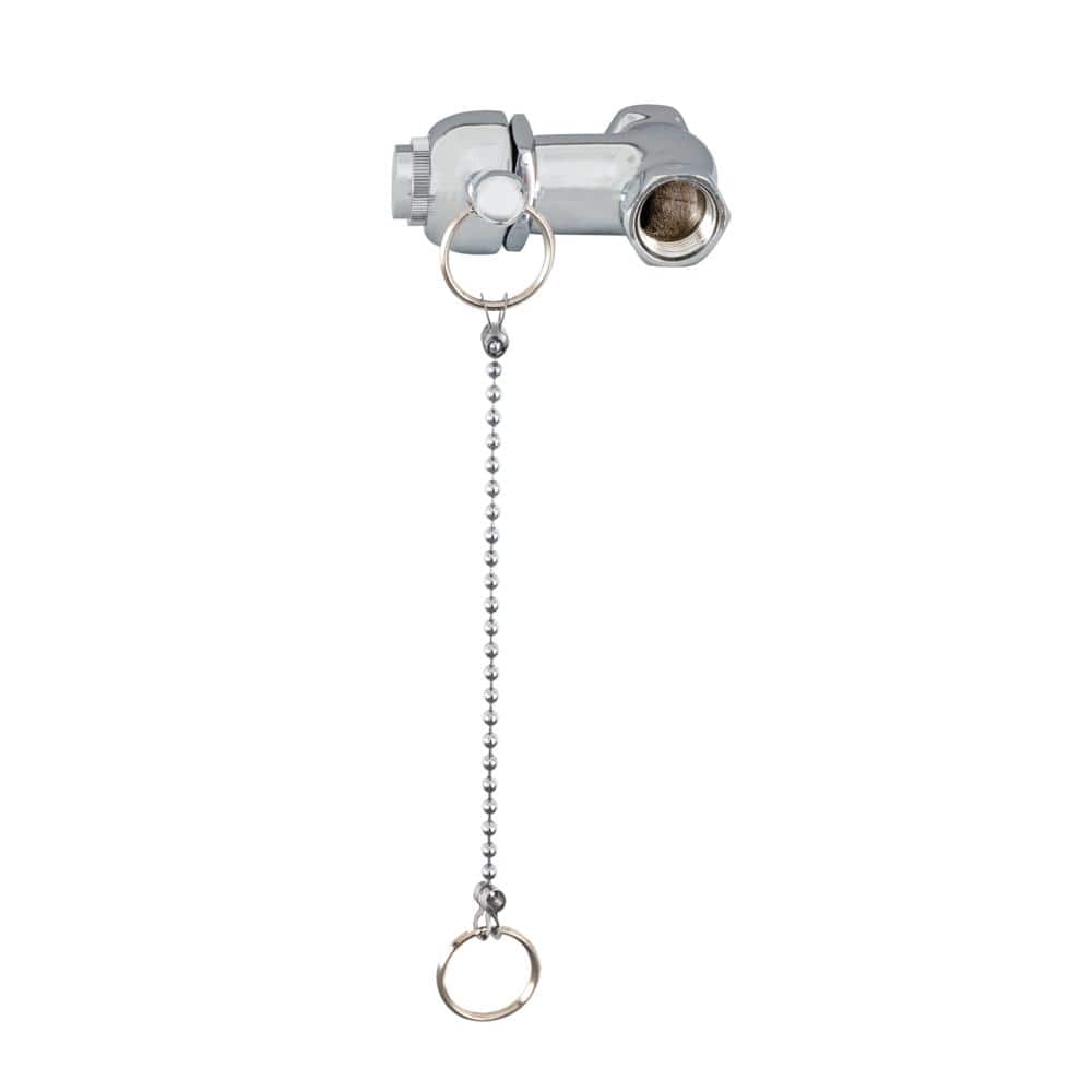 Chrome Brass Self-Closing Pull Chain Shower Valve