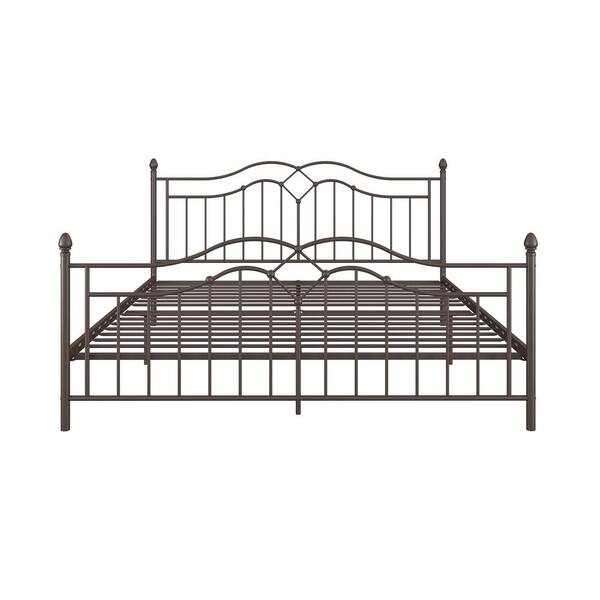 Dhp Tatiana Bronze King Size Bed Frame, Big King Size Bed Frame