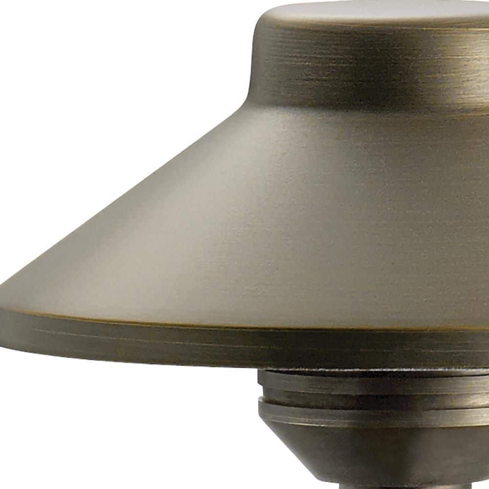 Centennial Brass Modern Stepped Dome Pathway Light