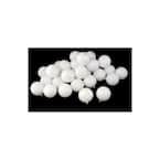 Shiny Winter White Shatterproof Christmas Ball Ornaments (60-Count)