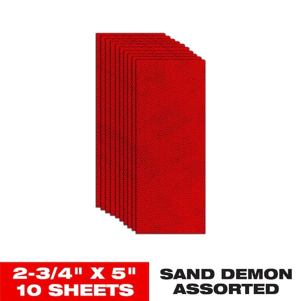 2-3/4 in. x 5 in. Assorted SandNET Reusable Sanding Sheets
