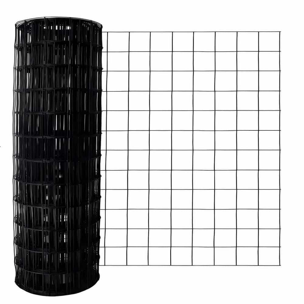 36 in. x 50 ft. 16-Gauge PVC Coated Welded Wire Fencing for Yard Vegetable Plant Protection Poultry Netting, Black price history on PriceWatchPro