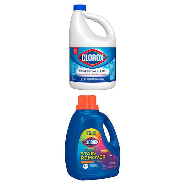 121 oz. Concentrated Disinfecting Bleach and 88 fl. oz. Color Booster Stain Remover Combo