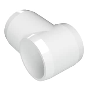 1-1/2 in. Furniture Grade PVC Slip Sling Tee in White (4-Pack)