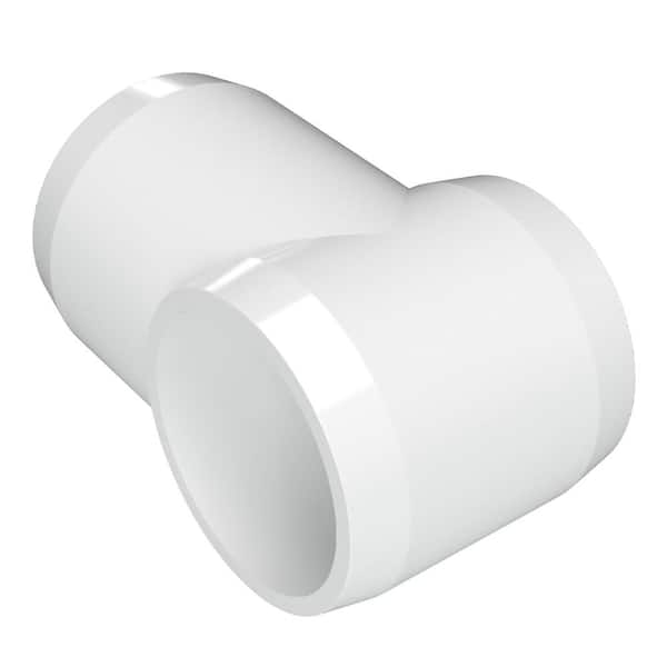 Formufit 1-1/2 in. Furniture Grade PVC Slip Sling Tee in White (4-Pack)