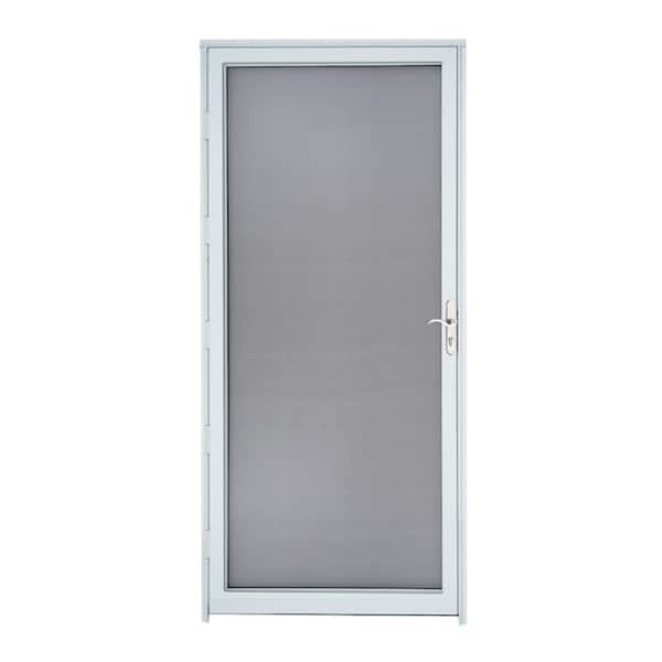 Grisham Full View 32 in. x 80 in. White Storm Door