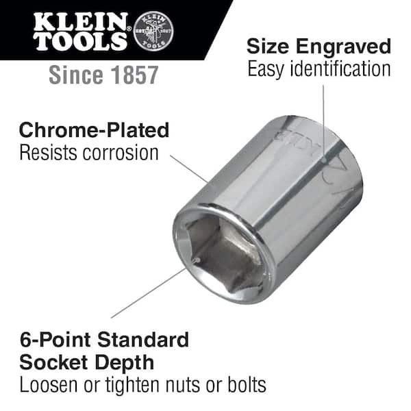 3/8 in. Drive 9/16 in. Standard 6-Point Socket