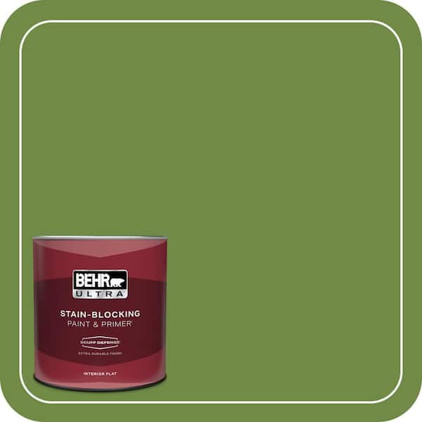 BEHR ULTRA 1 qt. #S-H-420 Shamrock Extra Durable Flat Interior Paint & Primer