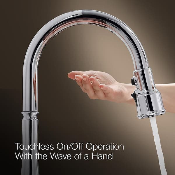 KOHLER Crue Single-Handle Touchless Pull-Down Sprayer Kitchen