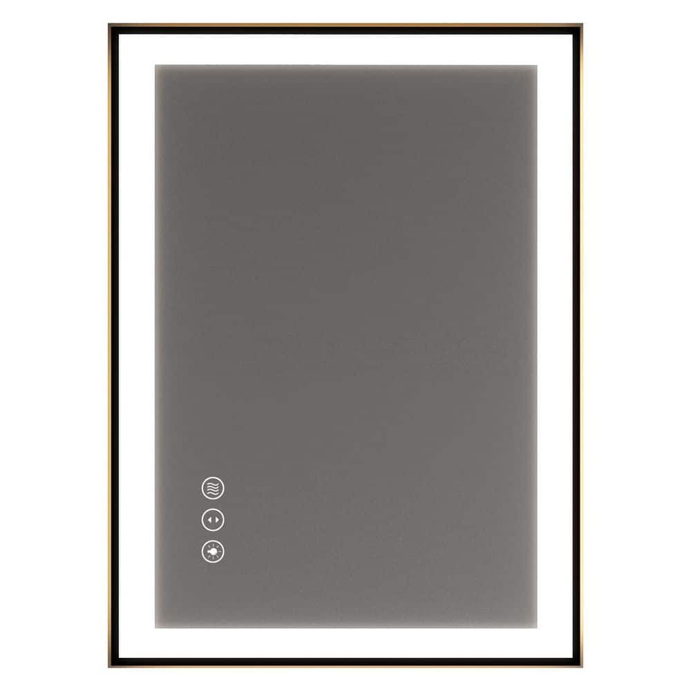 97 in. W x 37 in. H Black Rectangular Framed LED Anti-Fog Wall Bathroom Vanity Mirror with Backlit and Front Light price history on PriceWatchPro