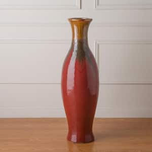 Emissary Tall 60 in. H White Crackle Ceramic 2 Handle Vase 12979CR - The  Home Depot