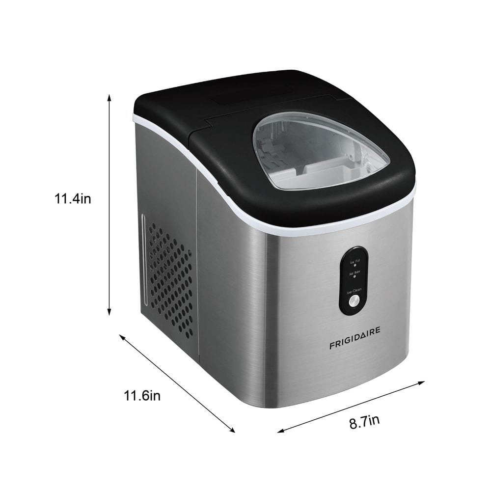 Compact Stainless Steel Portable Countertop Ice Maker