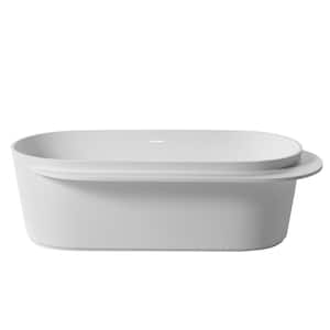 71 in. Composite Flatbottom Non-whirlpool Bathtub in White Home Depot Tubs