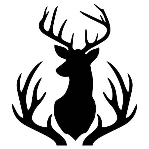 Designer Stencils Buck Mount and Antlers Stencil and Free Bonus Stencil