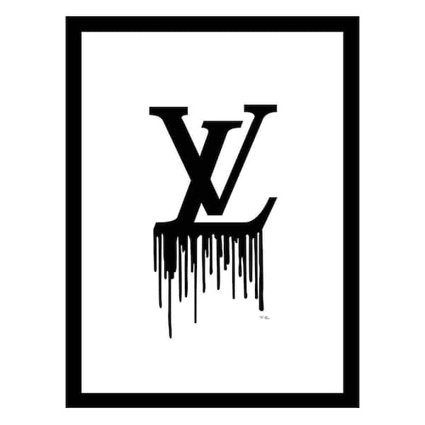 VENICE BEACH Collections Fashion Designer Drip Logo by Fairchild Paris Framed Graphic Print Abstract Poster Art Print 18 in. x 14 in.