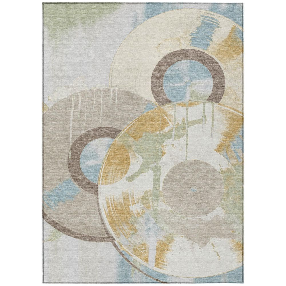 Chantille Machine Washable Indoor/Outdoor Abstract ACN2612 Ivory 5 ft. x 7 ft. 6 in. Area Rug price history on PriceWatchPro
