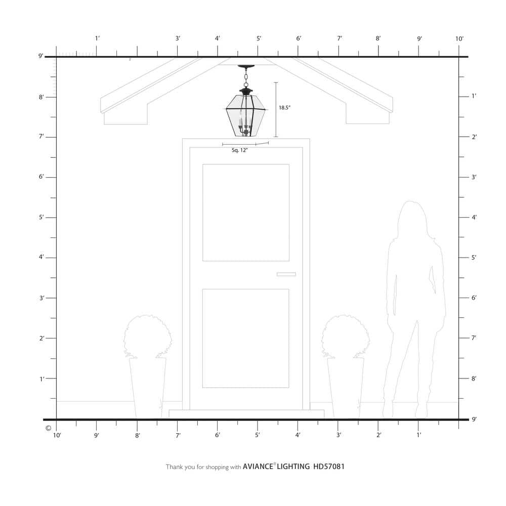 Charcoal Brushed Nickel 3-Light Outdoor Island Pendant with Clear Beveled Glass