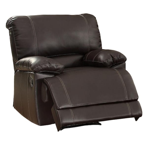 Dark Brown Leather Reclining Chair, Dark Brown Leather Reclining Armchair