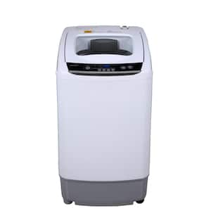 0.9 cu. ft. Compact Top Load Washing Machine in White with Stainless Steel Tub