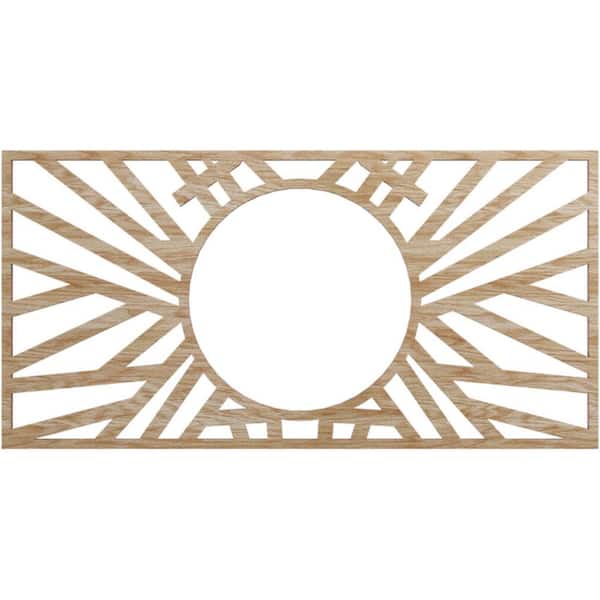 Ekena Millwork 0.25 in. x 6.625 in. x 9 in. Wood Medallion Moulding