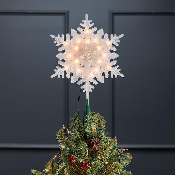 Holiday Time LED Christmas Tree Topper, Gold Star, 15 