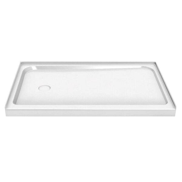 MAAX 60 in. x 36 in. Single Threshold Shower Base with Left Drain in White