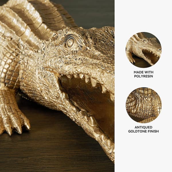 Signature DESIGN BY ASHLEY Lauretman Gold 23 in. x 6 in. Alligator