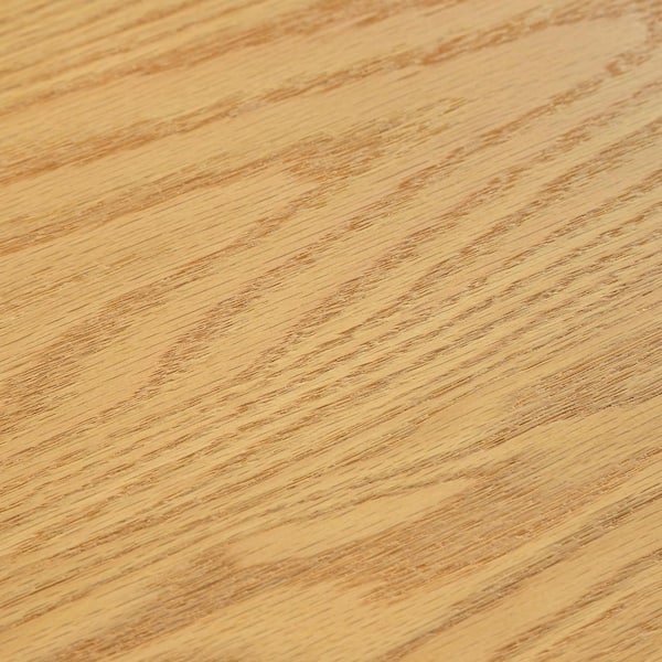 Dovelina Flora Modern Natural Color Round Oak Wood Top 42 in. Cross Leg ...