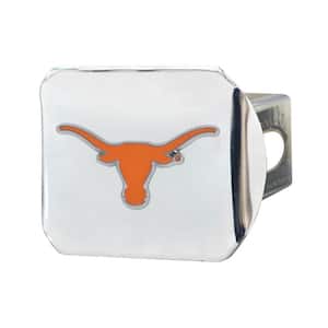 NCAA University of Texas Color Emblem on Chrome Hitch Cover