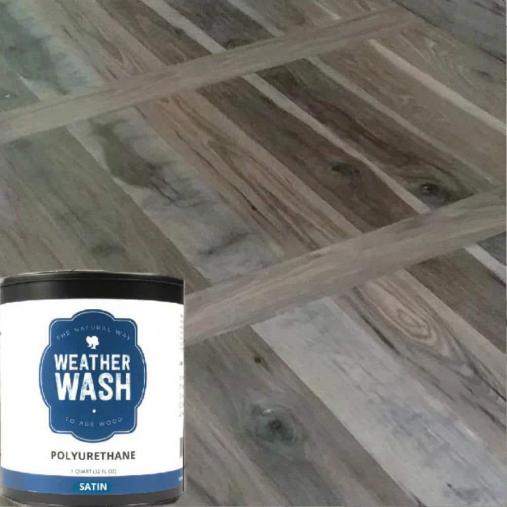 WEATHER WASH 1 qt. Weatherwash Clear Satin WaterBased Sealer Interior