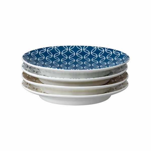 Denby Modern Deco Set of 4 Small Plates Assorted