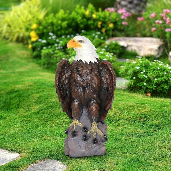 Bald Eagle Garden Statue, Hand Drawn American Bald Eagle Statue, Federal Independence Day Commemorative Decoration