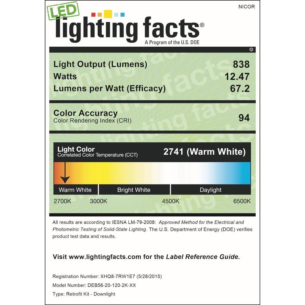 6'' White Aluminum LED Adjustable Recessed Trim