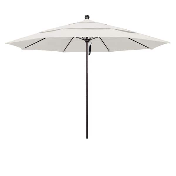 California Umbrella 11 ft. Bronze Aluminum Commercial Market Patio ...