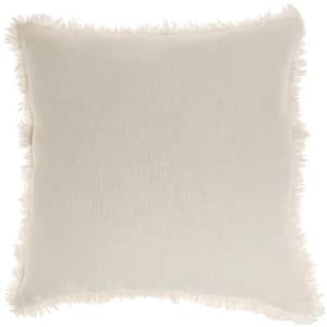 57 Grand Ivory 22 in. x 22 in. Throw Pillow