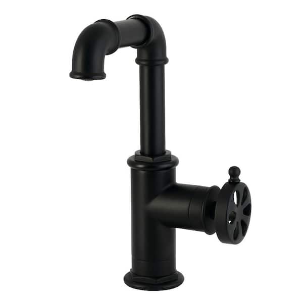 Belknap Single-Hole 1-Handle Bathroom Faucet in Matte Black