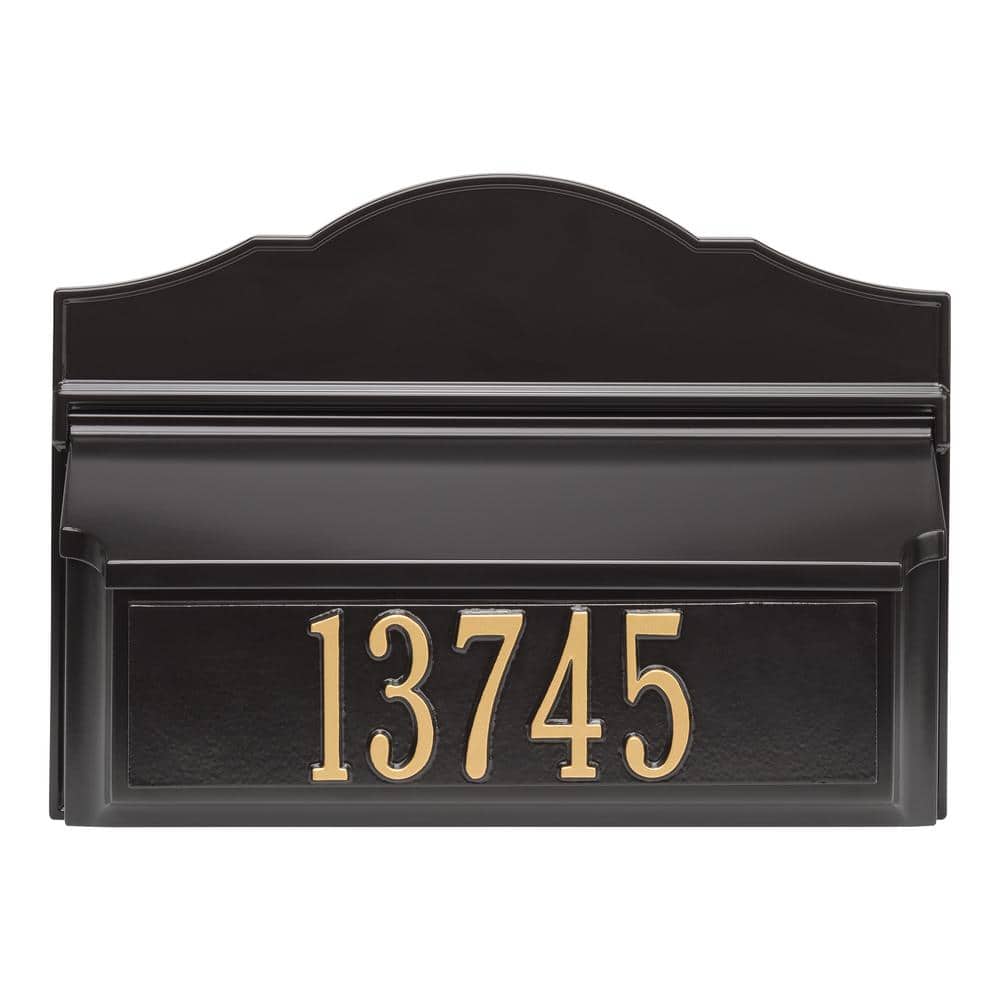 Colonial Wall Mailbox Package #2 (Mailbox and Plaque)