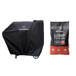 16 lbs. Lump Charcoal Plus Gravity Series 800 Grill Cover Bundle