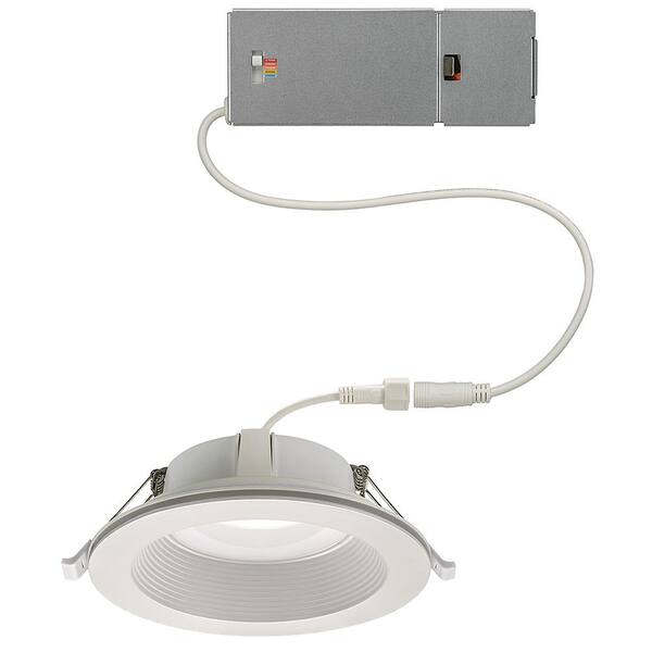 Photo 1 of 6 in. Selectable Integrated LED Recessed Trim Downlight with Night Light Trim Feature 670 Lumens Dimmable Title 20