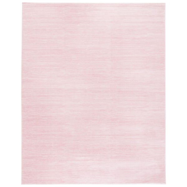 Vision Pink 11 ft. x 15 ft. Solid Marle Area Rug
