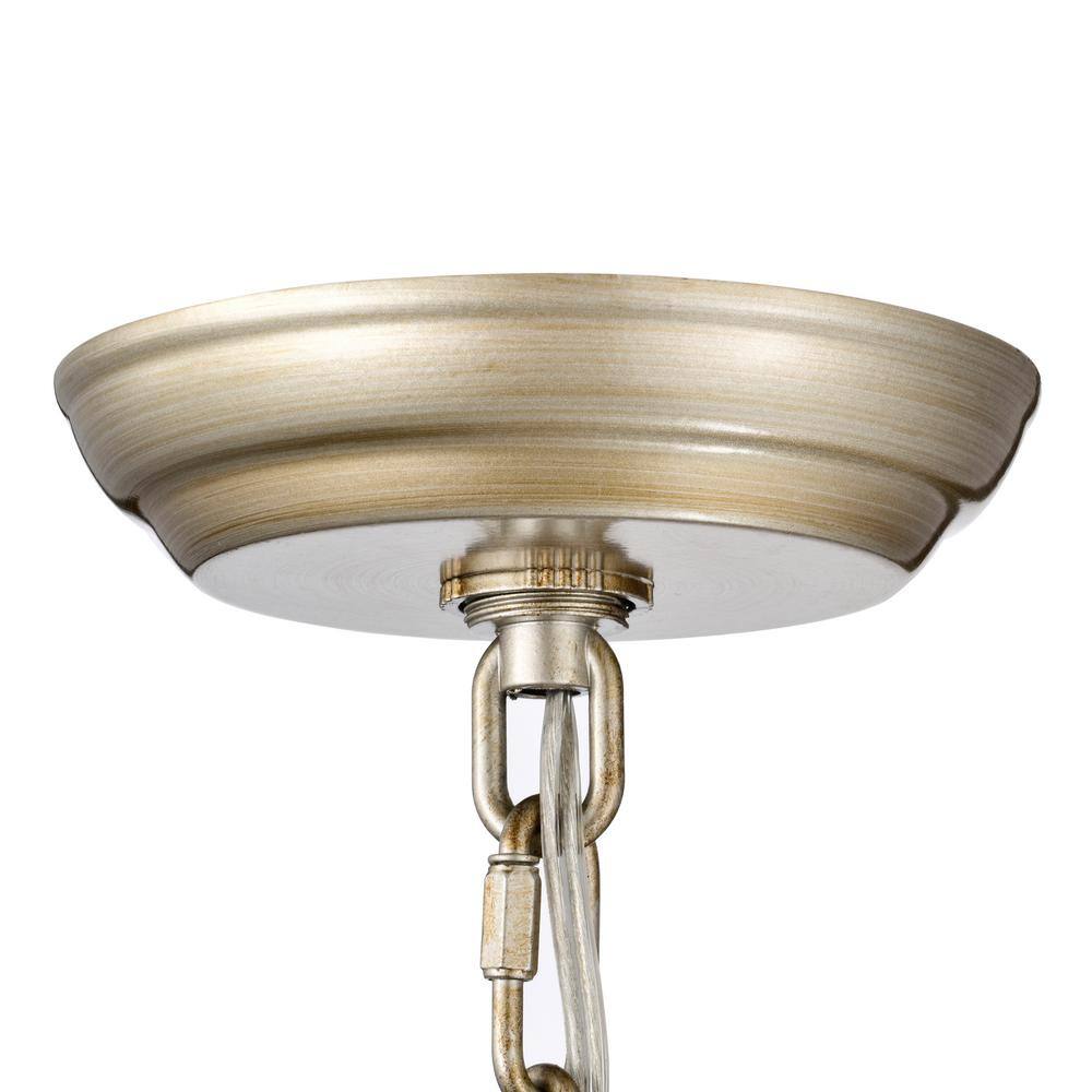 Rosa 6-Light Champagne Flower Crystal Chandelier