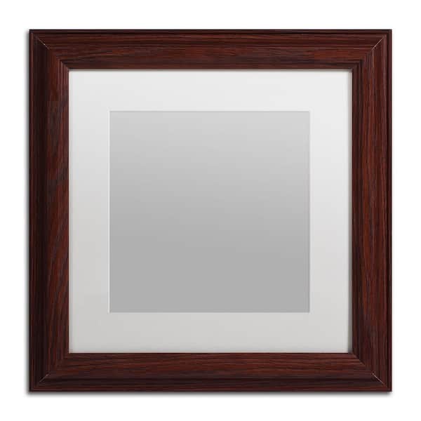 Trademark Fine Art Heavy Duty Wood Frame with White Mat 13.75 in. x 13.75 in.