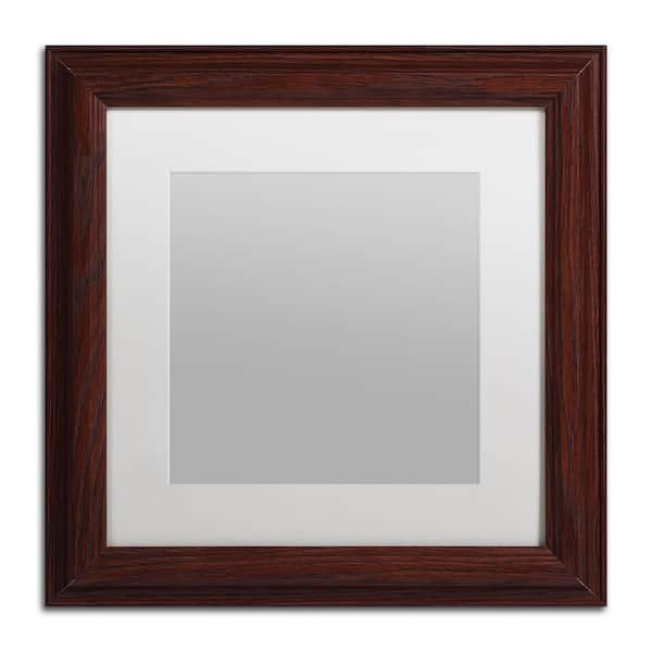 empty wood picture frame