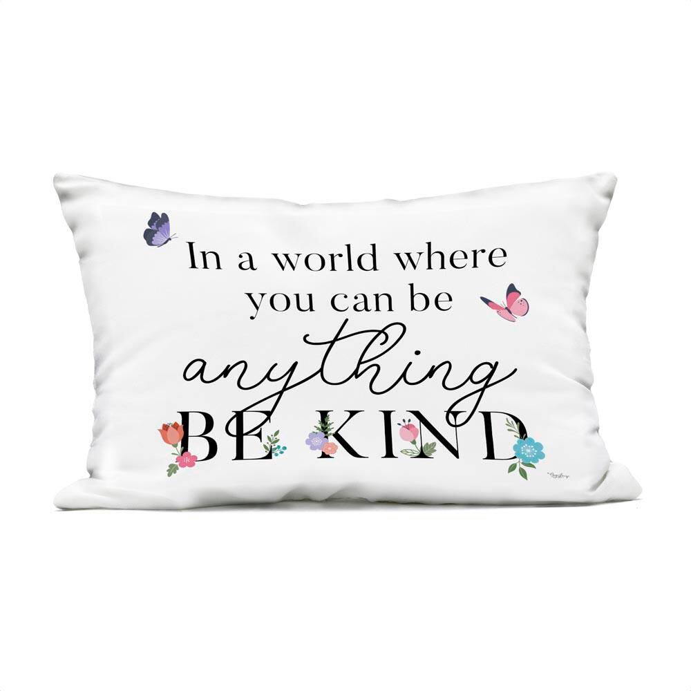 Be Anything & Kind Pink Rectangular Outdoor Throw Pillow price history on PriceWatchPro
